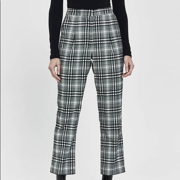 Need Supply Co. Mia Plaid Trouser in Black/White - Picture 2 of 8